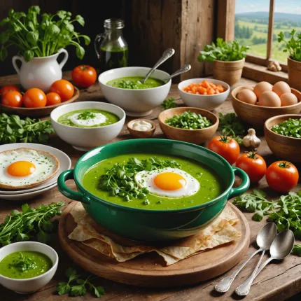 Зеленый борщ с яйцом: удивительное блюдо для тех, кто ценит здоровье и традиции